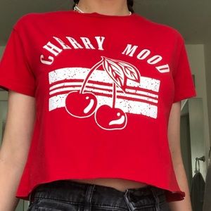 red cherry mood top 🍒